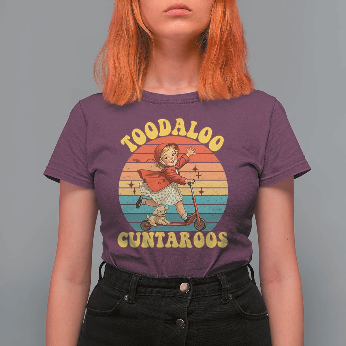 Toodaloo Cuntaroos T Shirt For Women Funny Roller Sassy Girl Sarcastic Humor
