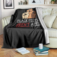 Black People Aren't Apes Throw Blanket Anti-Racist Statement