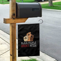 Black People Aren't Apes Garden Flag Anti-Racist Statement
