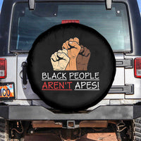 Black People Aren't Apes Spare Tire Cover Anti-Racist Statement