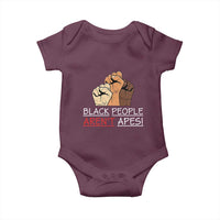 Black People Aren't Apes Baby Onesie Anti-Racist Statement