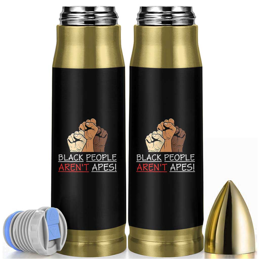 Black People Aren't Apes Bullet Tumbler Anti-Racist Statement