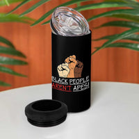 Black People Aren't Apes 4 in 1 Can Cooler Tumbler Anti-Racist Statement
