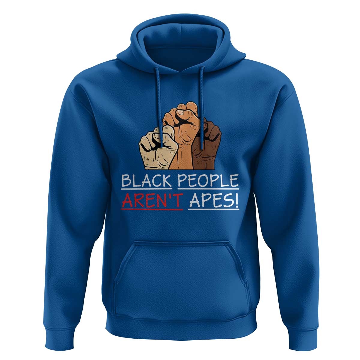 Black People Aren't Apes Hoodie Anti-Racist Statement
