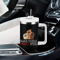 Black People Aren't Apes Tumbler With Handle Anti-Racist Statement