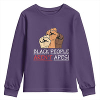 Black People Aren't Apes Youth Sweatshirt Anti-Racist Statement