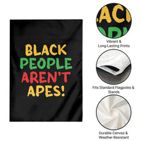 Black People Aren't Apes Garden Flag Anti Racist Protest