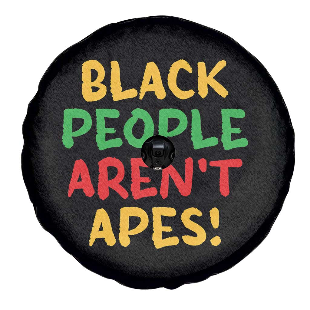 Black People Aren't Apes Spare Tire Cover Anti Racist Protest