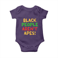 Black People Aren't Apes Baby Onesie Anti Racist Protest