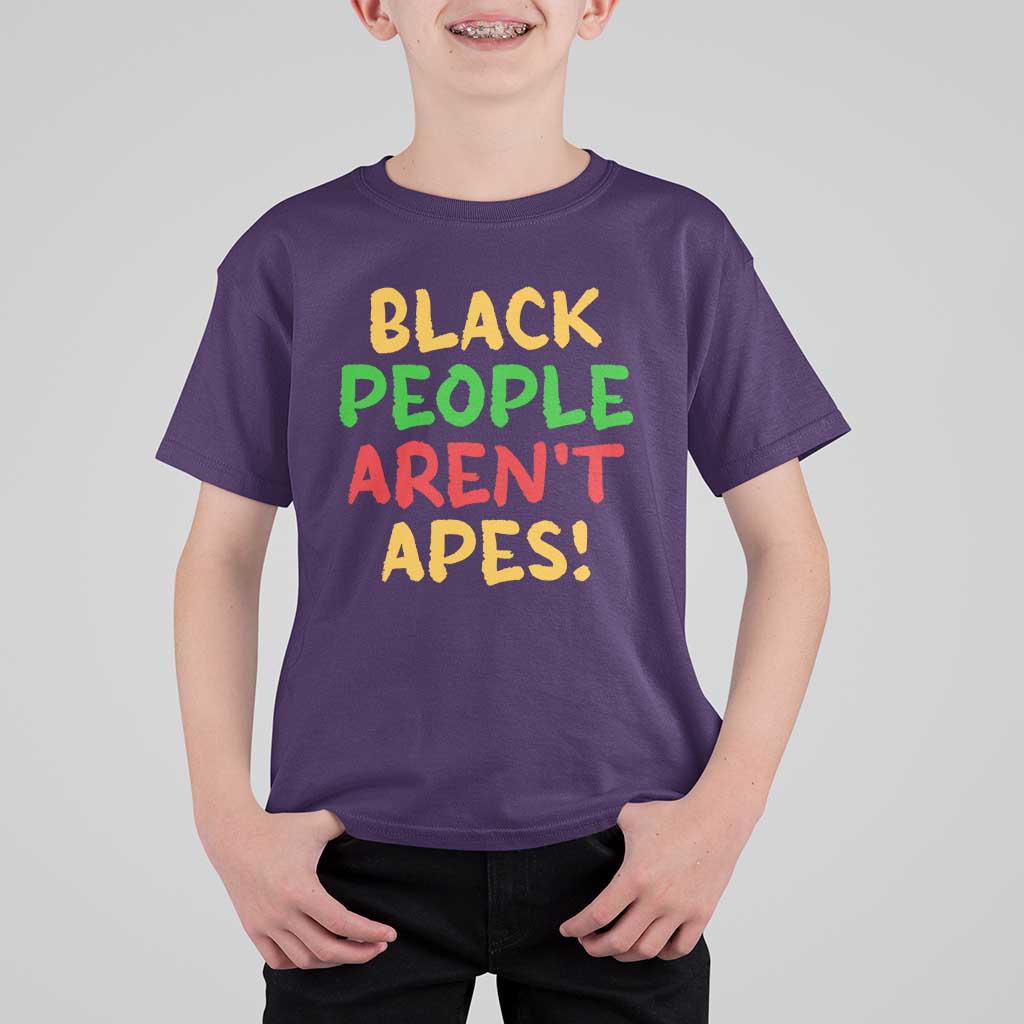 Black People Aren't Apes T Shirt For Kid Anti Racist Protest