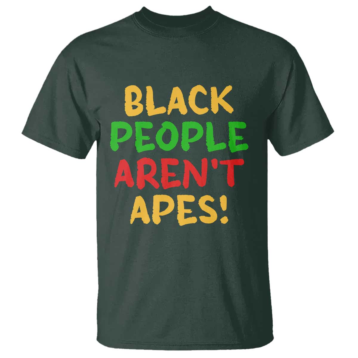Black People Aren't Apes T Shirt Anti Racist Protest