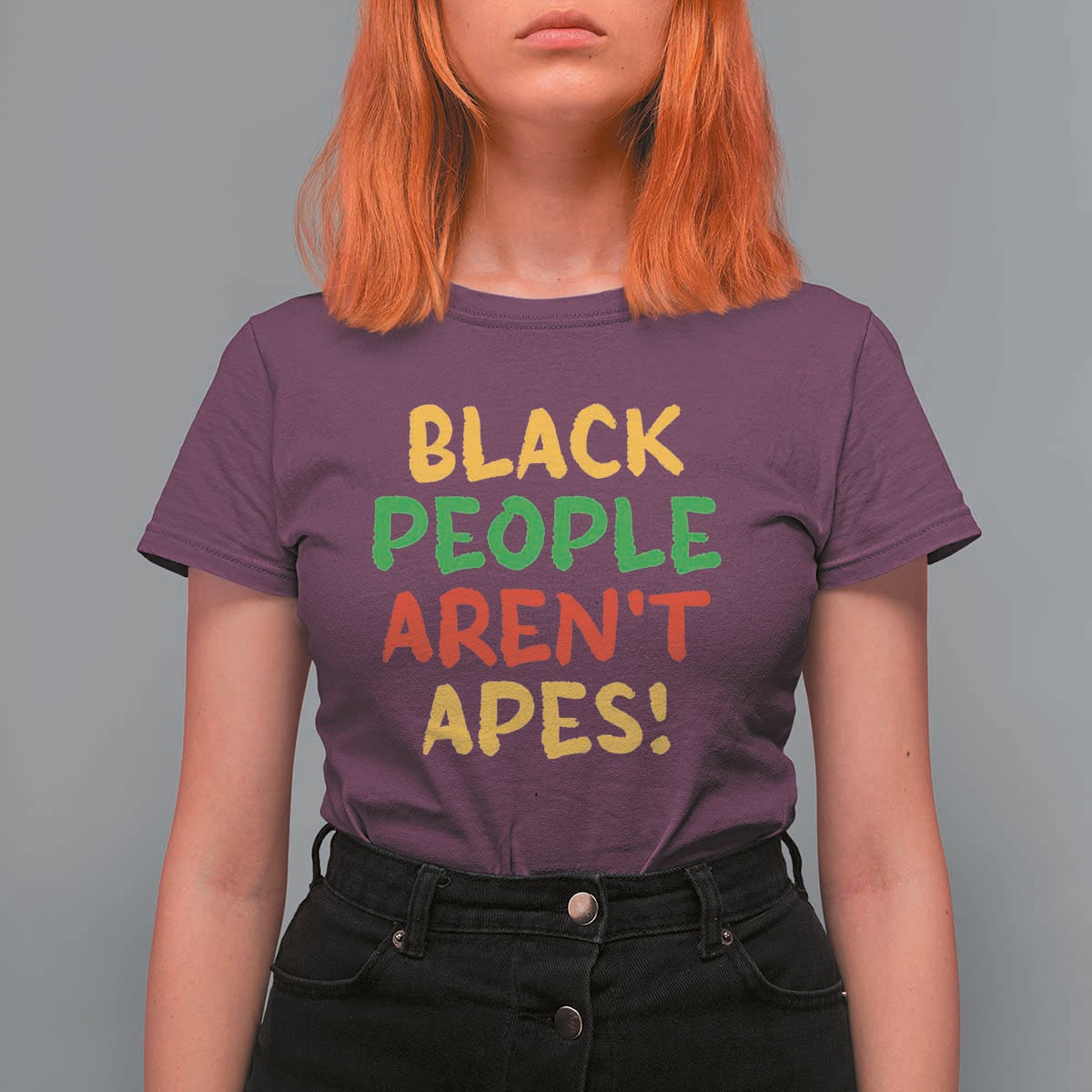 Black People Aren't Apes T Shirt For Women Anti Racist Protest