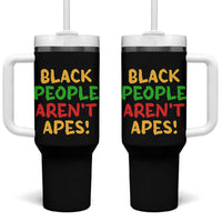 Black People Aren't Apes Tumbler With Handle Anti Racist Protest