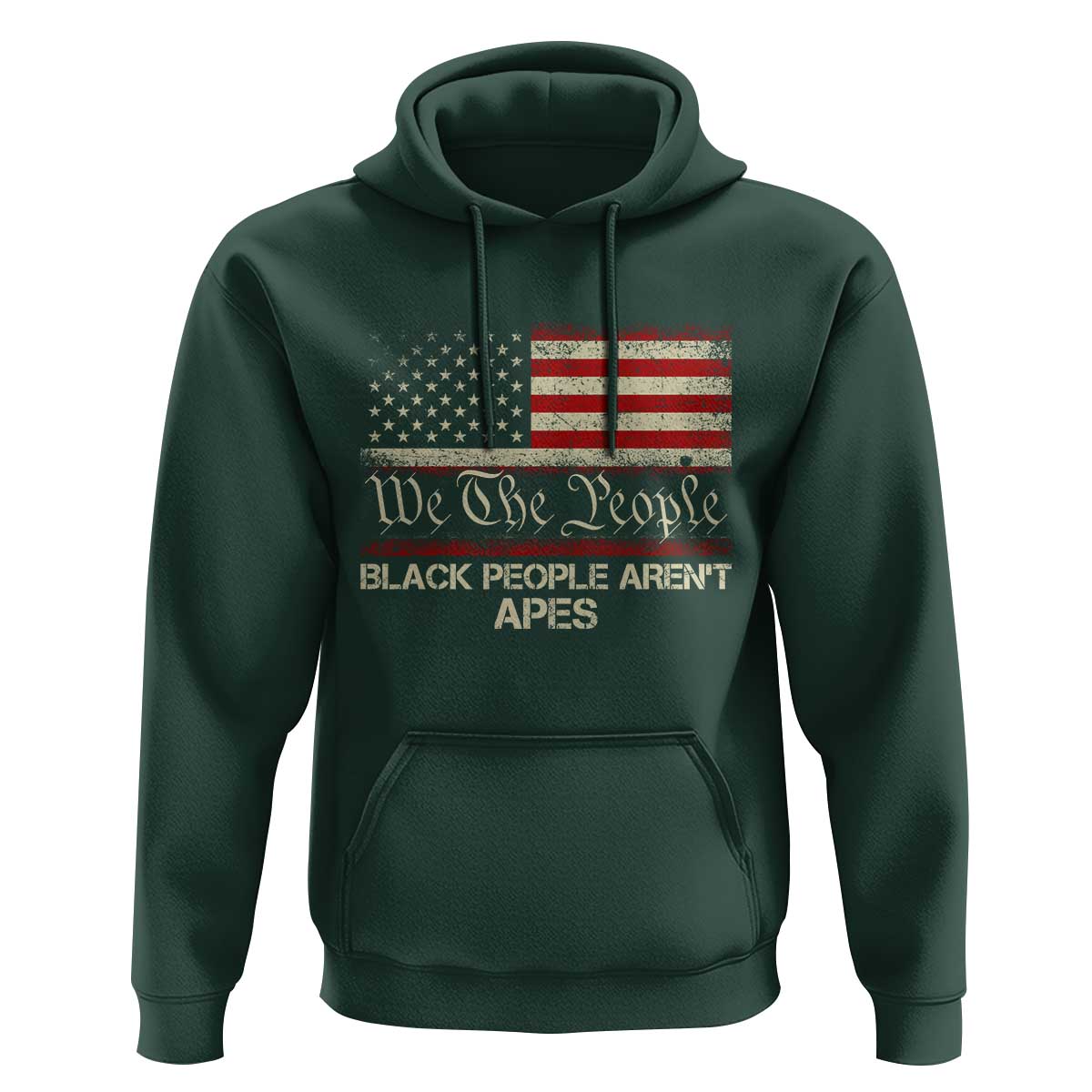 Black People Aren't Apes Hoodie We The People Anti Racist Protest