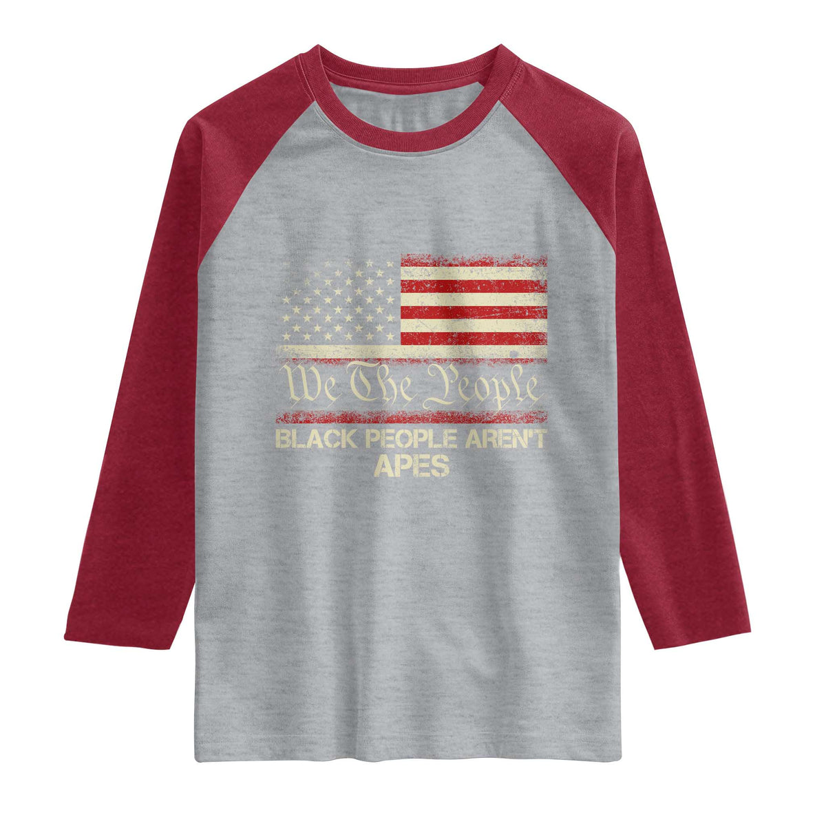 Black People Aren't Apes Raglan Shirt We The People Anti Racist Protest