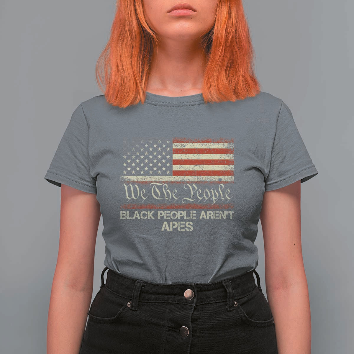 Black People Aren't Apes T Shirt For Women We The People Anti Racist Protest