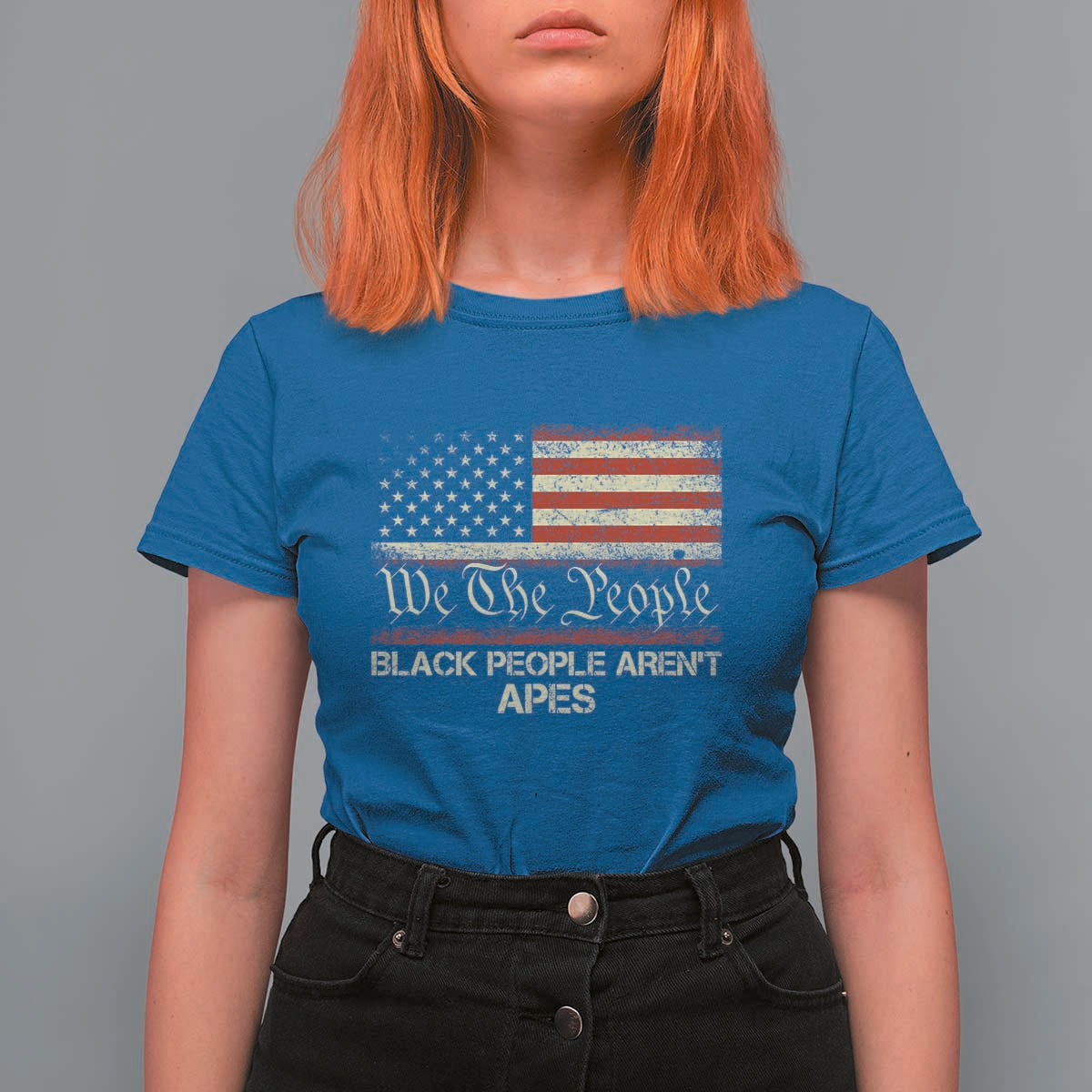Black People Aren't Apes T Shirt For Women We The People Anti Racist Protest