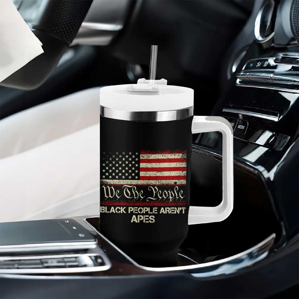Black People Aren't Apes Tumbler With Handle We The People Anti Racist Protest