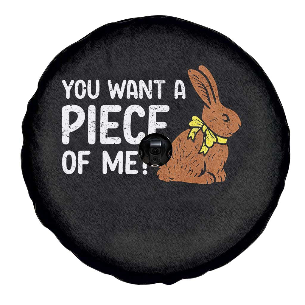 You Want A Piece Of Me Spare Tire Cover Funny Easter Chocolate Bunny