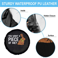 You Want A Piece Of Me Spare Tire Cover Funny Easter Chocolate Bunny
