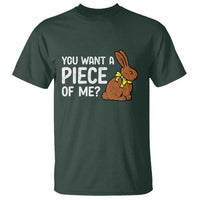 You Want A Piece Of Me T Shirt Funny Easter Chocolate Bunny