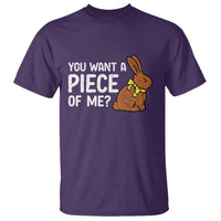 You Want A Piece Of Me T Shirt Funny Easter Chocolate Bunny