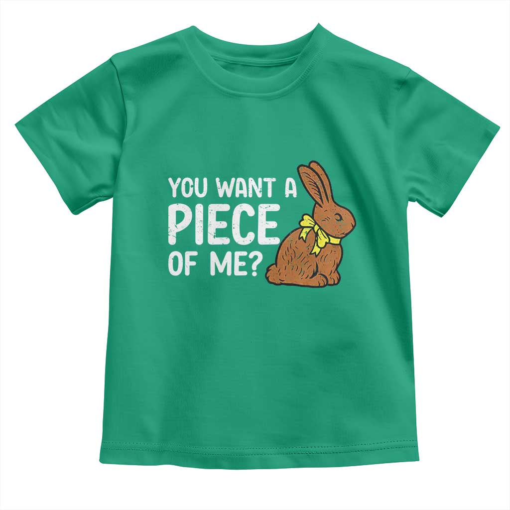 You Want A Piece Of Me Toddler T Shirt Funny Easter Chocolate Bunny