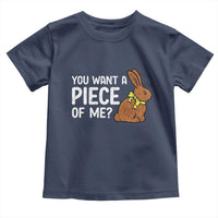 You Want A Piece Of Me Toddler T Shirt Funny Easter Chocolate Bunny