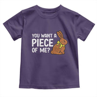 You Want A Piece Of Me Toddler T Shirt Funny Easter Chocolate Bunny