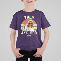 Yolo Jk BRB Jesus T Shirt For Kid Funny Easter Christian