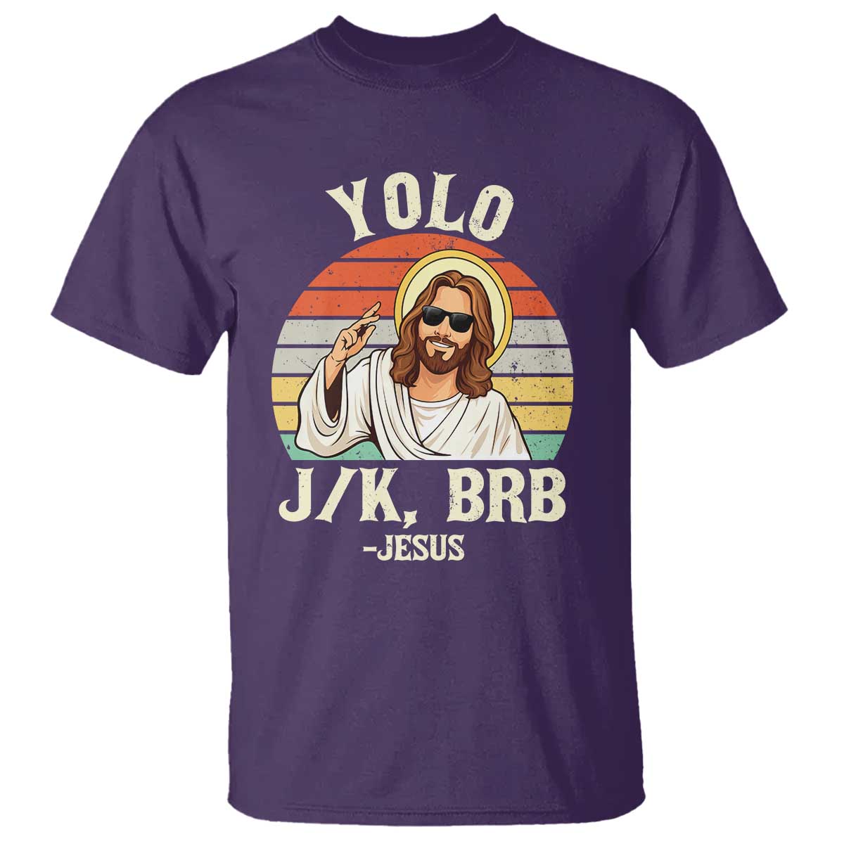 Yolo Jk BRB Jesus T Shirt Funny Easter Christian