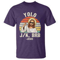 Yolo Jk BRB Jesus T Shirt Funny Easter Christian