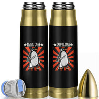 Flight was Never an Option Bullet Tumbler Funny Penguin Knife Sarcastic