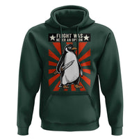 Flight was Never an Option Hoodie Funny Penguin Knife Sarcastic
