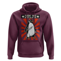 Flight was Never an Option Hoodie Funny Penguin Knife Sarcastic
