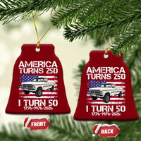 America Turns 250 I Turn 50 1976 50th Birthday Ceramic Ornament Vintage Classic Original American Old Pickup Truck