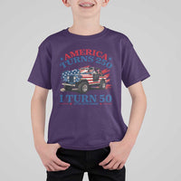 America Turns 250 I Turn 50 1976 50th Birthday T Shirt For Kid Compact Classic Off-road SUV