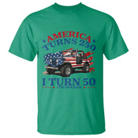 America Turns 250 I Turn 50 1976 50th Birthday T Shirt Compact Classic Off-road SUV