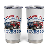 America Turns 250 I Turn 50 1976 50th Birthday Tumbler Cup Compact Classic Off-road SUV
