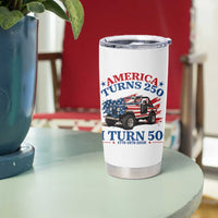 America Turns 250 I Turn 50 1976 50th Birthday Tumbler Cup Compact Classic Off-road SUV