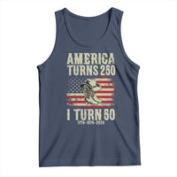 America Turns 250 I Turn 50 1976 50th Birthday Tank Top Patriotic Cowboy Cowgirl Rodeo 4th of July