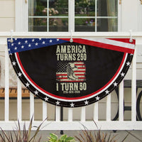 America Turns 250 I Turn 50 1976 50th Birthday Patriotic Fan Flag Cowboy Cowgirl Rodeo 4th of July