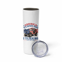 America Turns 250 I Turn 80 1946 80th Birthday Skinny Tumbler Compact Classic Off-road SUV