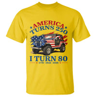 America Turns 250 I Turn 80 1946 80th Birthday T Shirt Compact Classic Off-road SUV