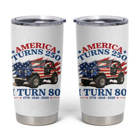 America Turns 250 I Turn 80 1946 80th Birthday Tumbler Cup Compact Classic Off-road SUV
