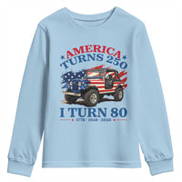 America Turns 250 I Turn 80 1946 80th Birthday Youth Sweatshirt Compact Classic Off-road SUV