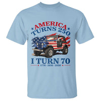 America Turns 250 I Turn 70 1956 70th Birthday T Shirt Compact Classic Off-road SUV