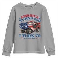 America Turns 250 I Turn 70 1956 70th Birthday Youth Sweatshirt Compact Classic Off-road SUV
