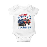 America Turns 250 I Turn 65 1961 65th Birthday Baby Onesie Compact Classic Off-road SUV