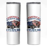 America Turns 250 I Turn 60 1966 60th Birthday Skinny Tumbler Compact Classic Off-road SUV